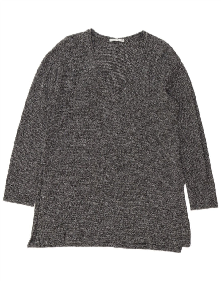 Zara Γυναικείο μακρυμάνικο τοπ UK 14 Large Grey