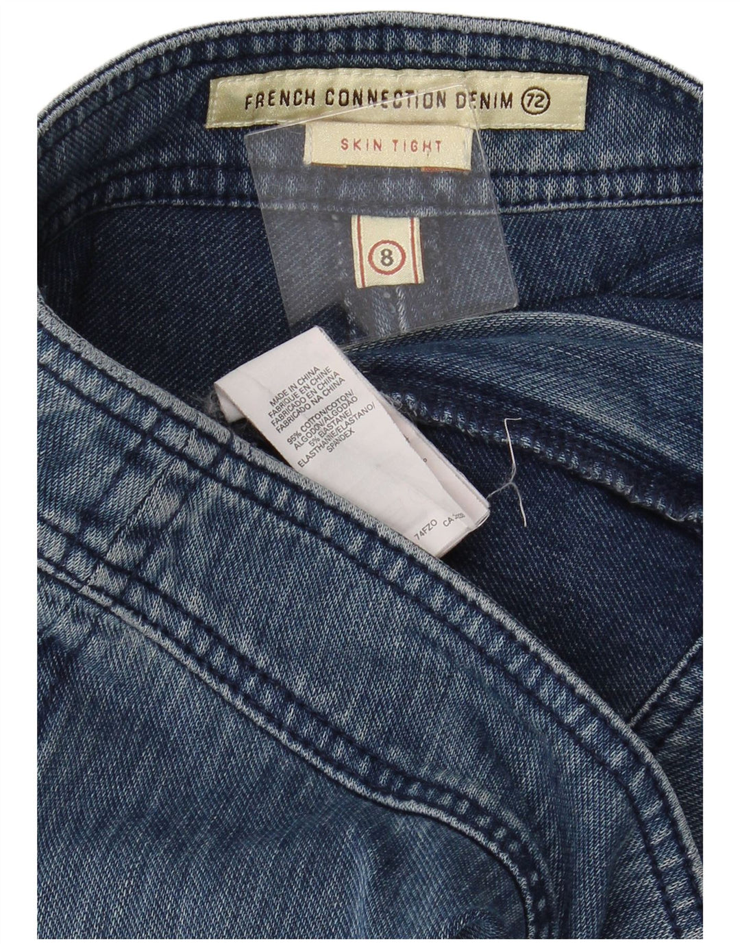 ΓΑΛΛΙΚΗ ΣΥΝΔΕΣΗ Γυναικείο Skinny Jeans US 8 Medium W28 L32 Μπλε βαμβακερό