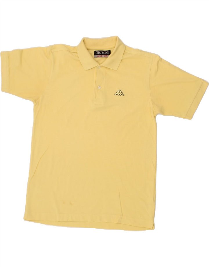 KAPPA Mens Polo Shirt Medium Yellow Cotton Vintage Kappa and Second-Hand Kappa from Messina Hembry 