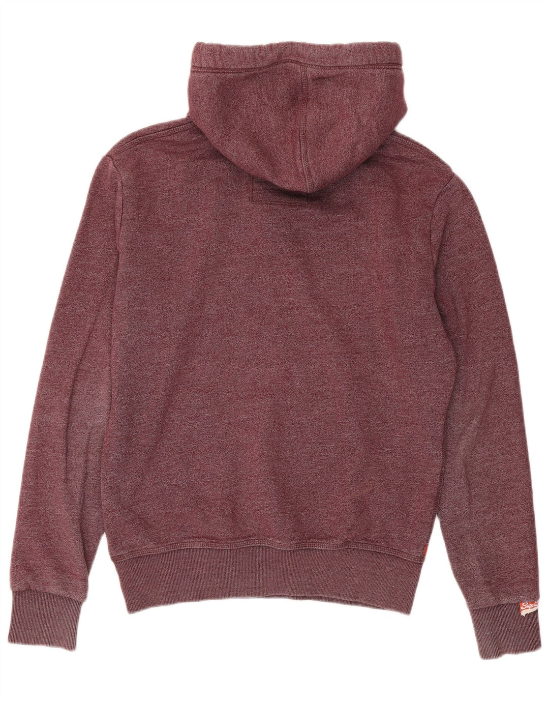 Ανδρικό κουκούλα SUPERDRY, μεσαίο βαμβακερό μπορντό