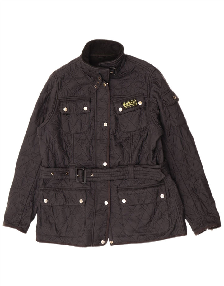 Barbour Womens Quilted Jacket UK 18 XL Black Polyamide