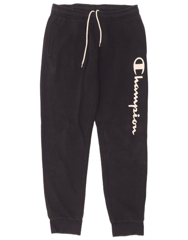 Ανδρική φόρμα Champion Graphic Παντελόνι Joggers Large Navy Blue από βαμβάκι