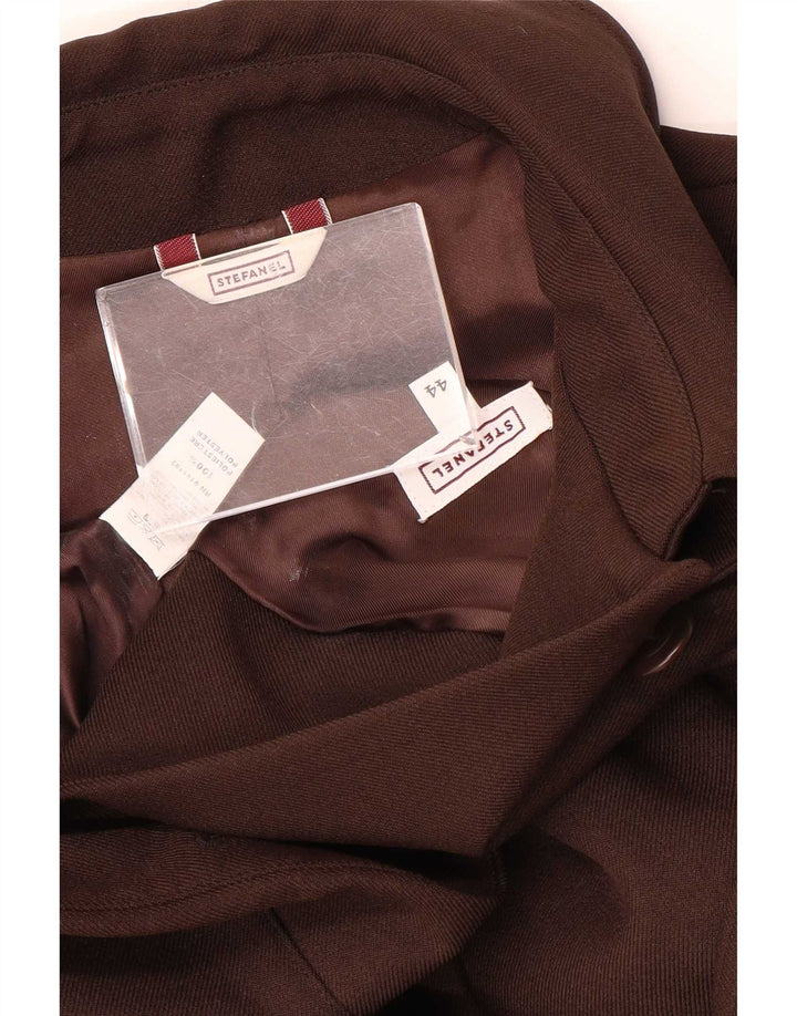 Stefanel Γυναικείο Μπουφάν Bomber IT 44 Medium Brown Polyester
