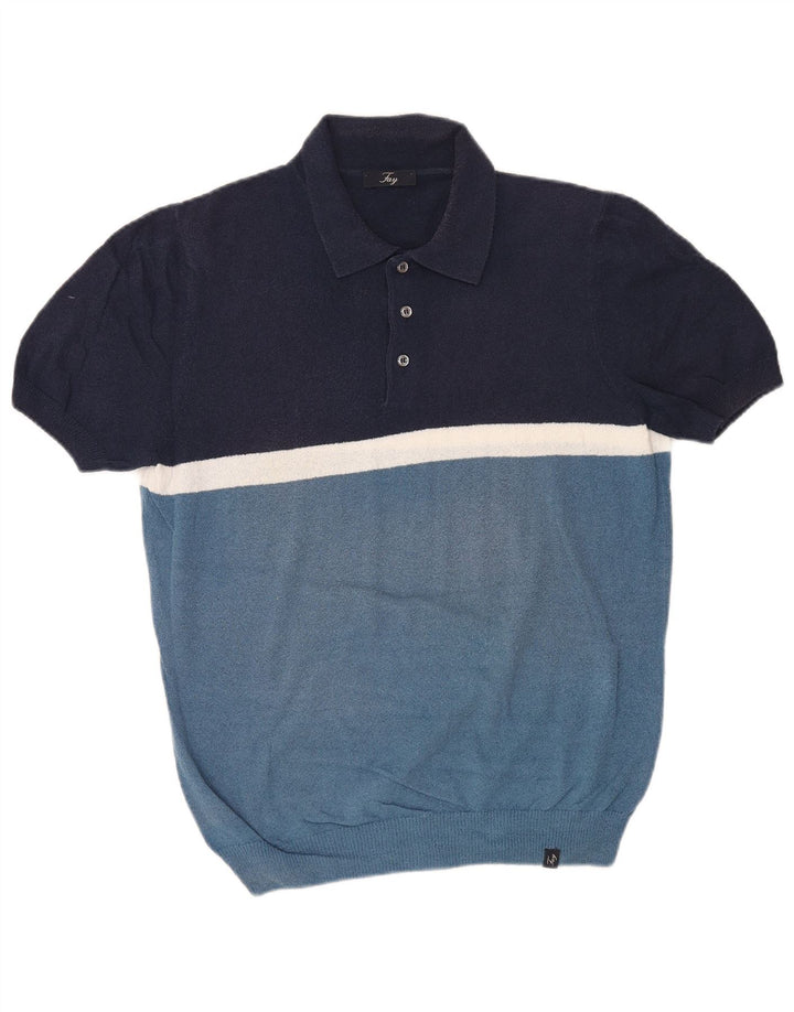 Ανδρικό πουκάμισο Polo Fay IT 48 Medium Navy Blue Colourblock
