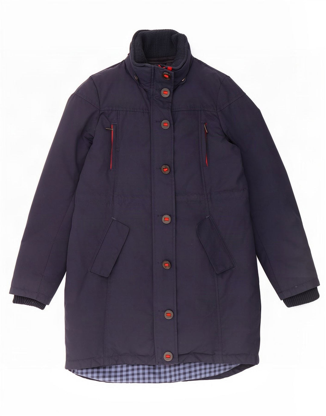 Fat Face Γυναικείο παλτό UK 10 Small Navy Blue Nylon