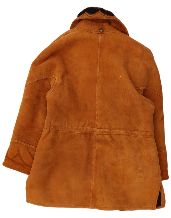 Vintage Γυναικείο Oversized Παλτό Shearling IT 44 Μεσαίο Καφέ