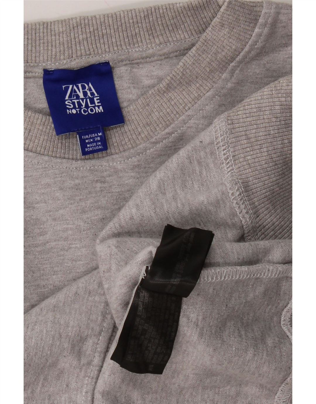 Γυναικείο γραφικό φούτερ ZARA μεγάλου μεγέθους Jumper UK 14 Medium Grey Flecked