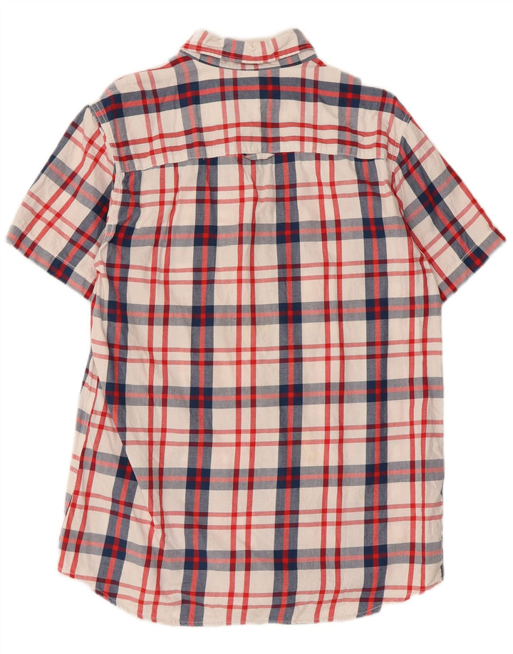 Jack & Jones Ανδρικό κοντομάνικο πουκάμισο μεγάλο λευκό βαμβακερό