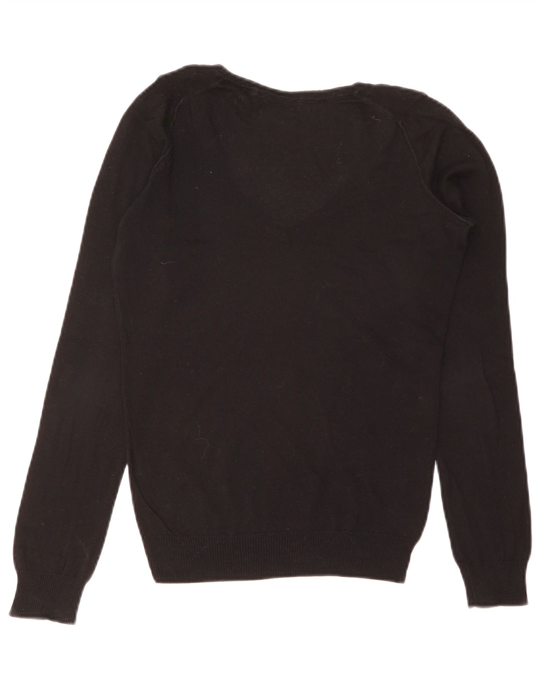Massimo Dutti Γυναικείο πουλόβερ με V λαιμόκοψη UK 10 Small Black