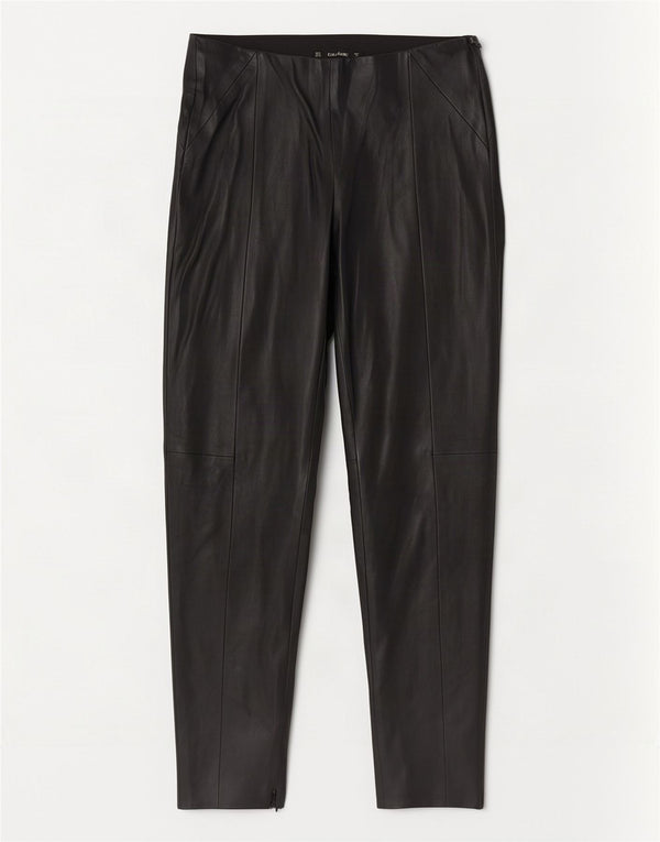 Zara Γυναικείο Skinny Faux Leather Παντελόνι Medium W28 L27 Μαύρο Πολυεστέρας