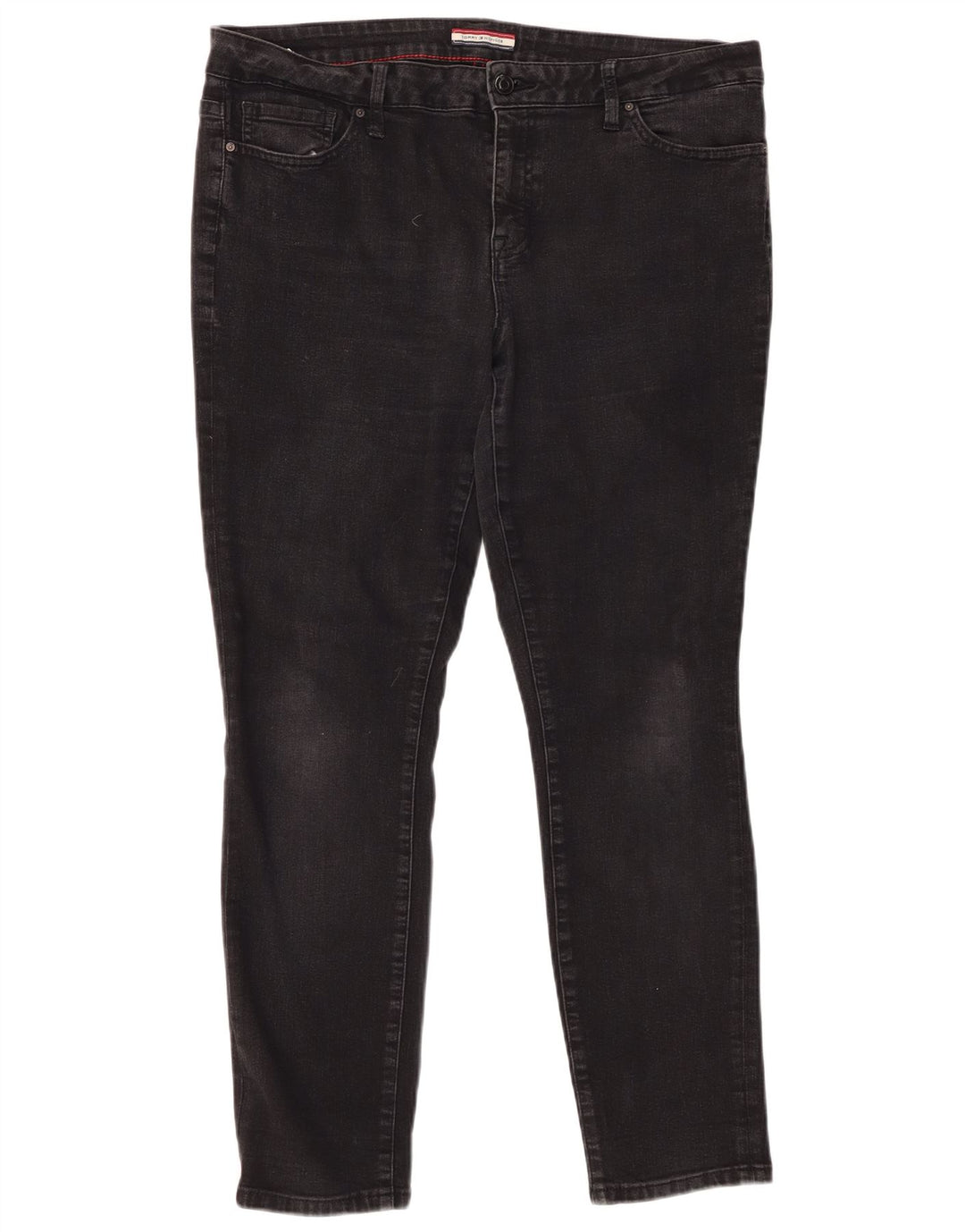 TOMMY HILFIGER Γυναικείο Skinny Jeans US 14 XL W36 L28 μαύρο βαμβακερό