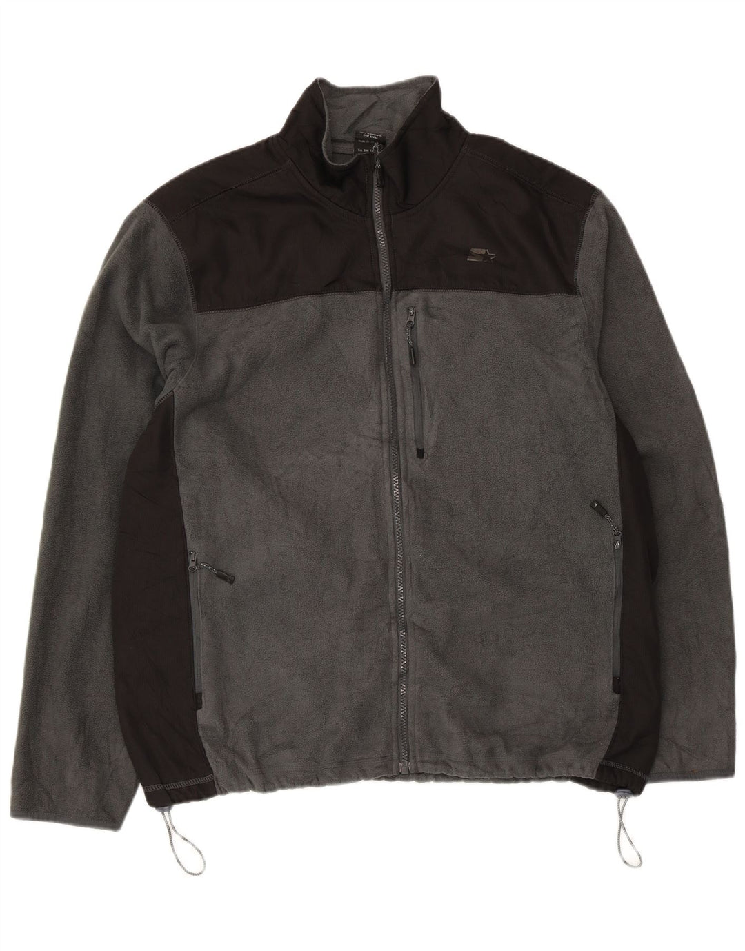 Starter Ανδρικό Fleece Jacket UK 42/44 Large Grey Colourblock Polyester