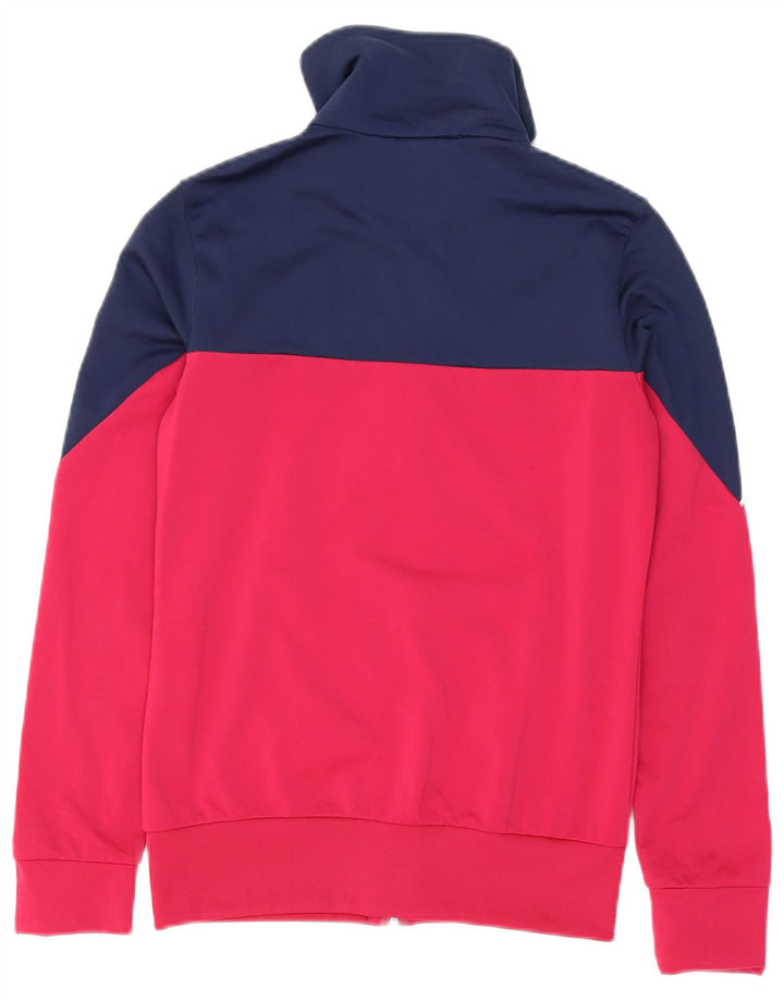 Puma Γυναικεία αθλητική φόρμα Top Jacket UK 8 Small Pink Colourblock Polyester