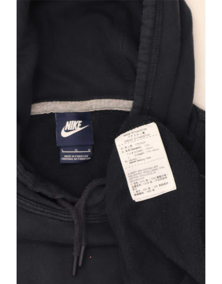 Ανδρικό μπλουζάκι με κουκούλα Nike Large Navy Blue Cotton