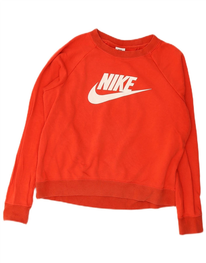 Γυναικείο γραφικό φούτερ Nike Jumper UK 14 Μεσαίο κόκκινο βαμβακερό