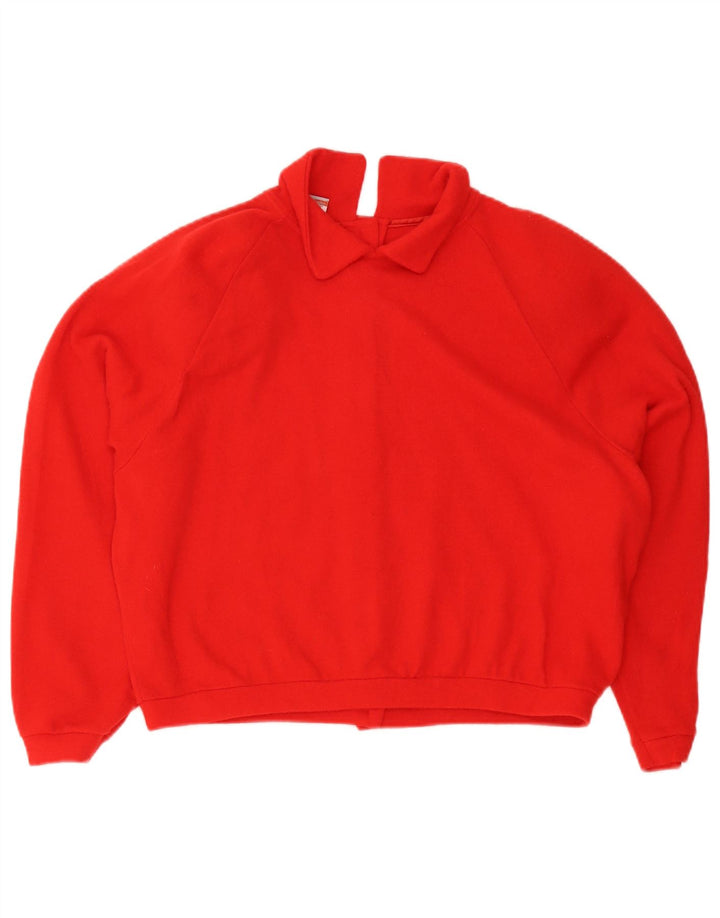 Stefanel Γυναικείο πουλόβερ πόλο με λαιμόκοψη UK 14 Medium Red