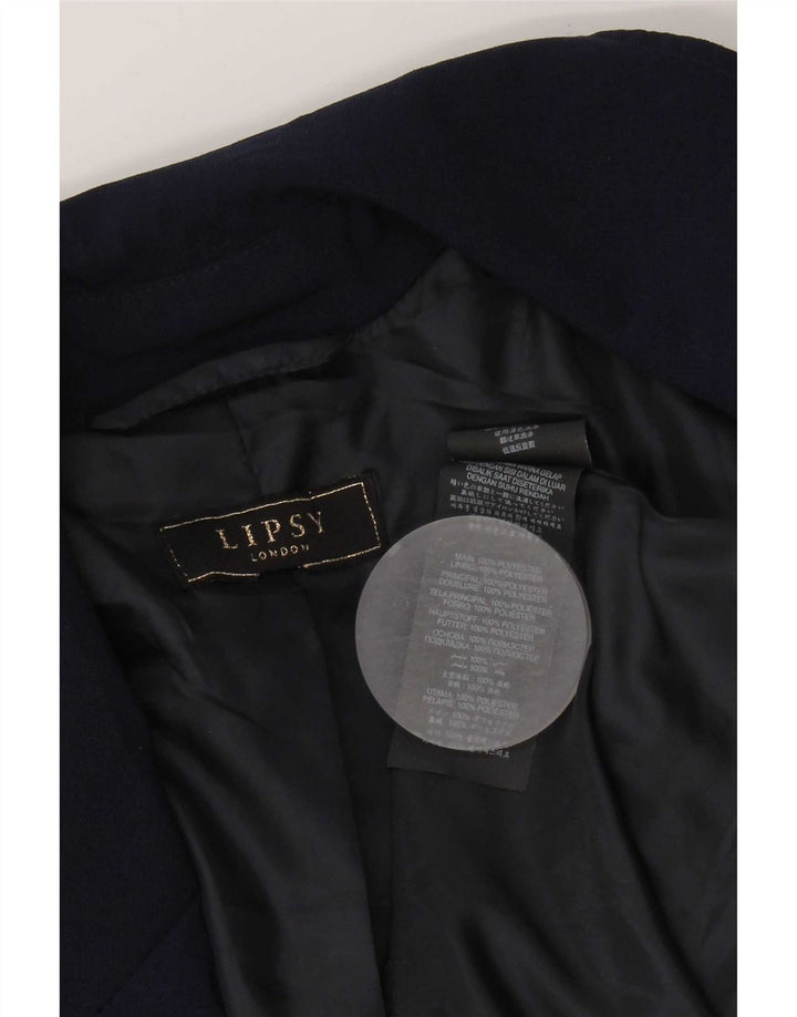 Lipsy Γυναικείο Open Blazer Jacket UK 10 Small Navy Blue Polyester