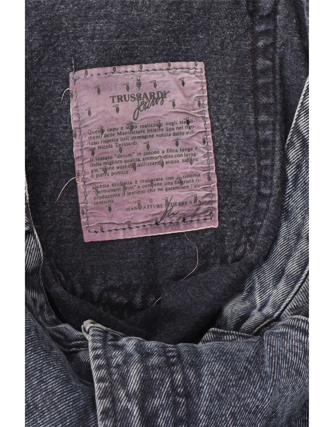 Ανδρικό τζιν Trussardi ίσιο W42 L28 Μπλε βαμβακερό