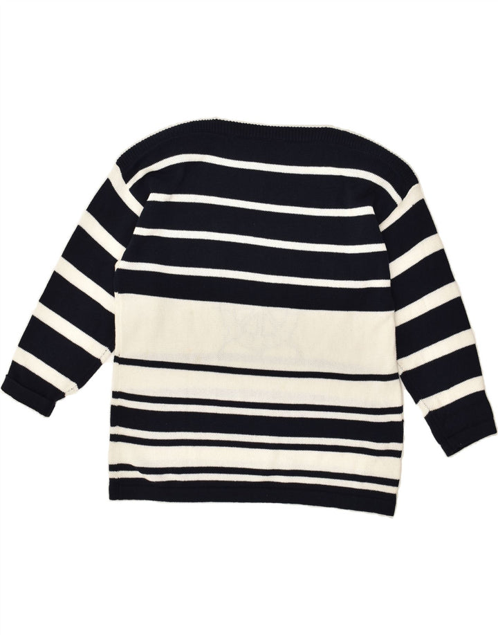 COLOUR VILLE Womens Graphic Crew Neck Jumper Sweater IT 44/46 Large Blue | Vintage Colour Ville | Thrift | Second-Hand Colour Ville | Used Clothing | Messina Hembry 