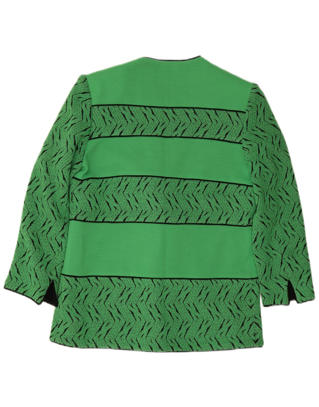 Pierre Cardin Γυναικείο Μπουφάν σακάκι με 3 κουμπιά EU 44 XL Πράσινο γεωμετρικό μαλλί