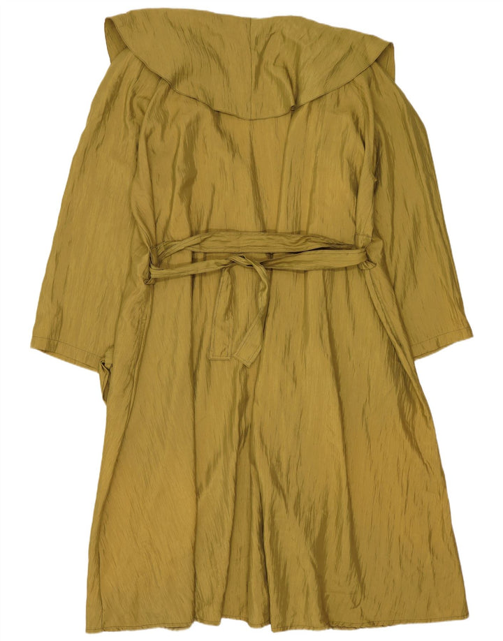 Vintage Γυναικείο Oversized Πανωφόρι UK 14 Medium Khaki Polyester