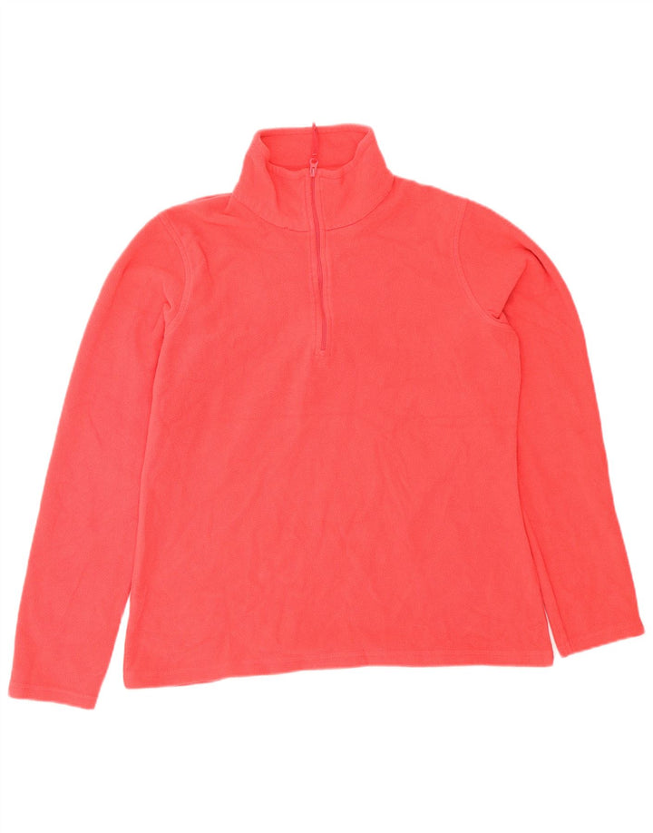 Mountain Warehouse Γυναικείο φερμουάρ Fleece Jumper UK 14 Medium Red Polyester