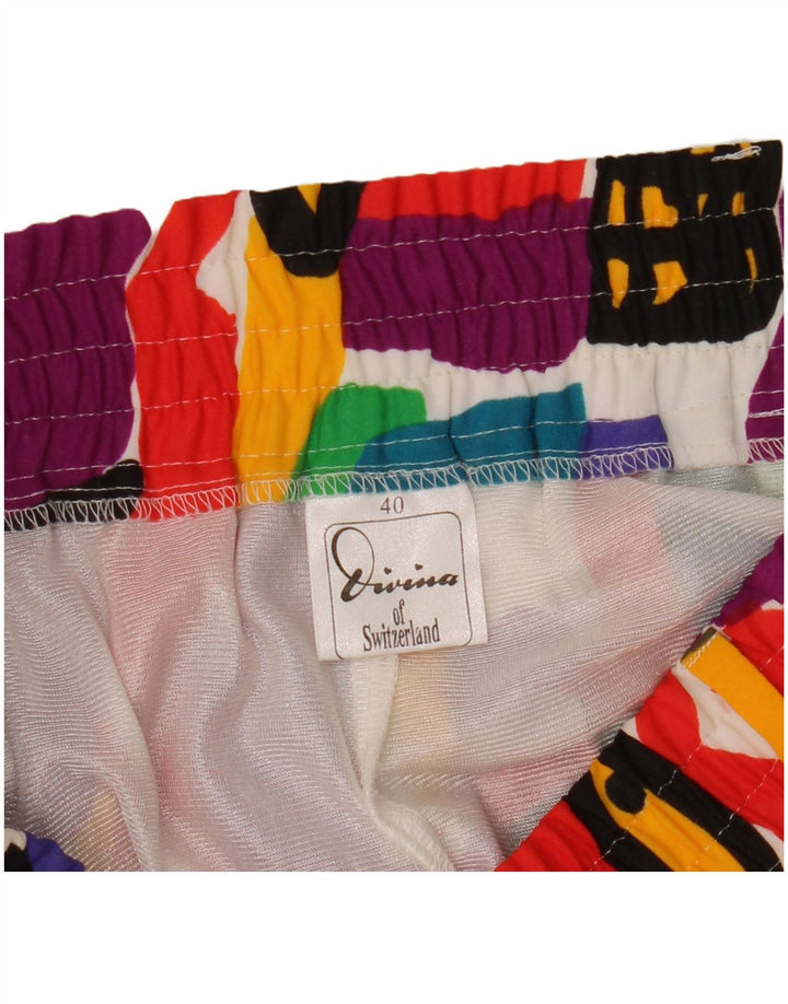 Divina Γυναικεία Πλισέ Φούστα EU 40 Medium W34 Πολύχρωμη Γεωμετρική