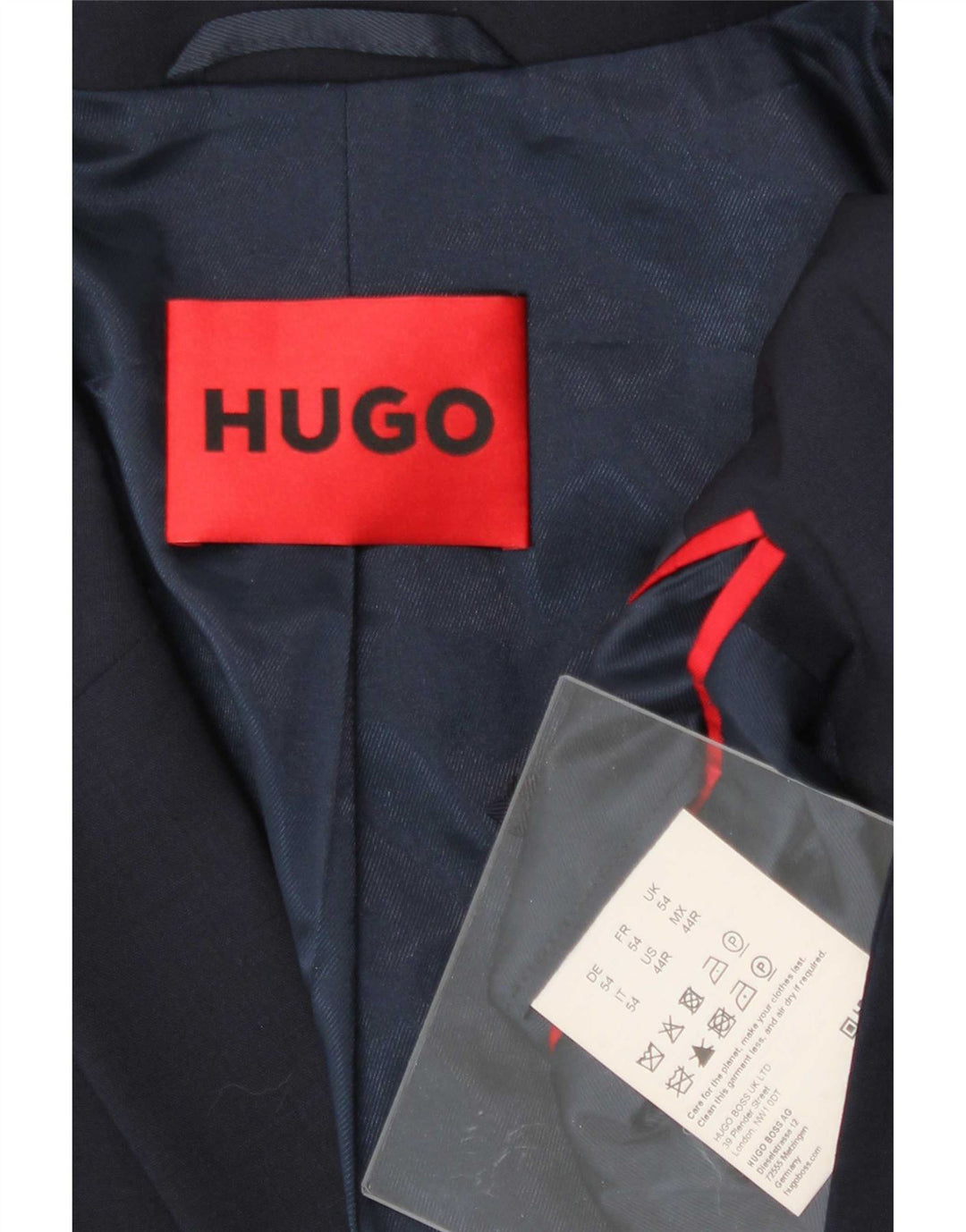 Ανδρικό σακάκι σακάκι Hugo Boss UK 54 2XL Navy Blue Virgin Wool