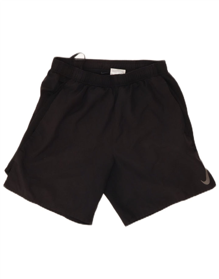 Ανδρικό αθλητικό σορτς NIKE Dri Fit από μικρό μαύρο πολυεστέρα