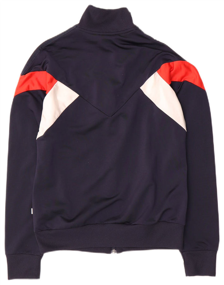 Γυναικεία αθλητική φόρμα Adidas Top Jacket UK 12 Medium Navy Blue Colourblock