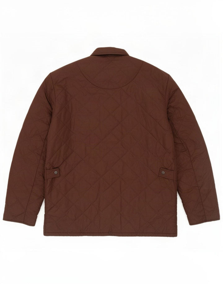Ανδρικό καπιτονέ μπουφάν Barbour UK 38 Μεσαίου καφέ Πολυεστέρας