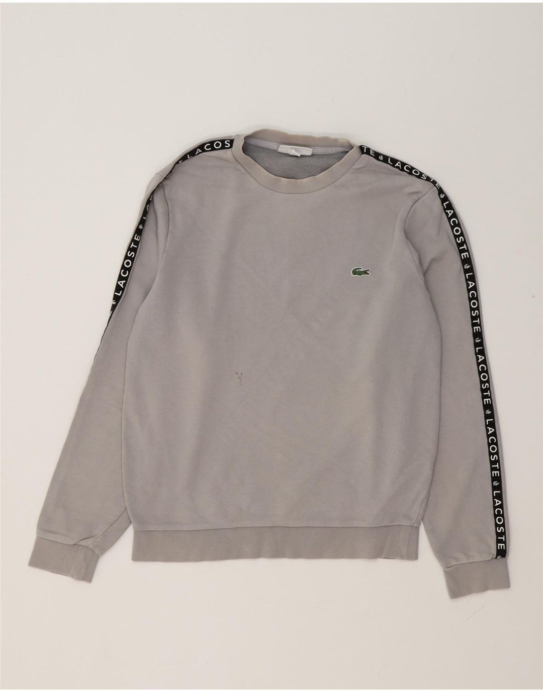 Γραφικό ανδρικό φούτερ Lacoste Jumper Size 3 Small Grey Colourblock