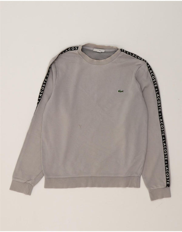 Γραφικό ανδρικό φούτερ Lacoste Jumper Size 3 Small Grey Colourblock