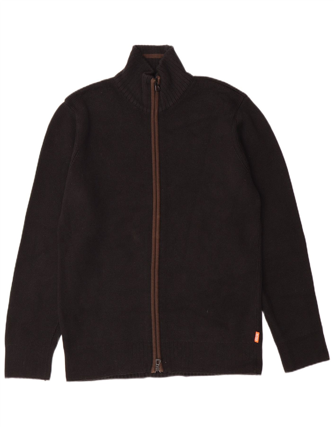 Ανδρικό πουλόβερ HUGO BOSS Ζακέτα Μεσαίο Μαύρο Βαμβακερό