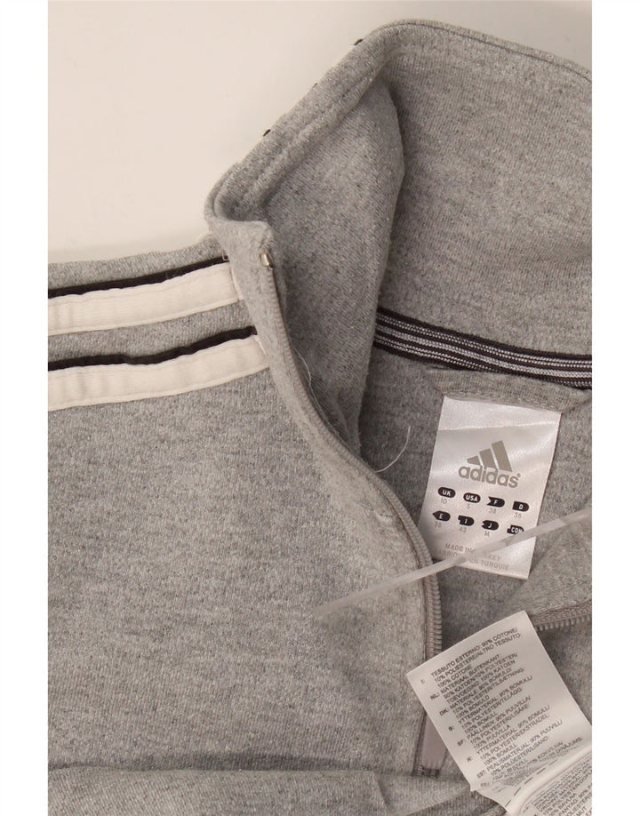 Γυναικεία αθλητική φόρμα Adidas Top Jacket UK 10 Small Grey Cotton