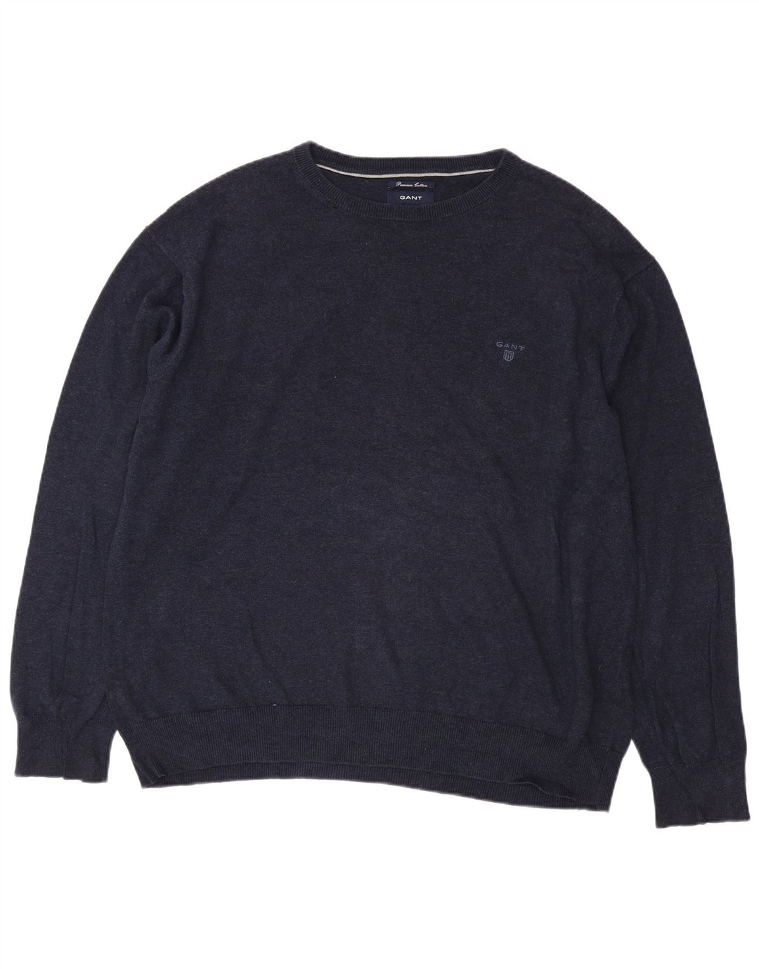 Ανδρικό πουλόβερ Gant Crew Neck Jumper 2XL Navy Blue Cotton