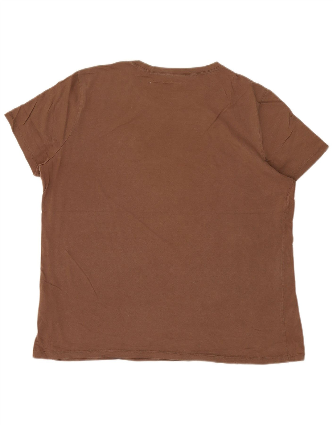 EDDIE BAUER Ανδρικό T-Shirt Top XL Καφέ Βαμβακερό
