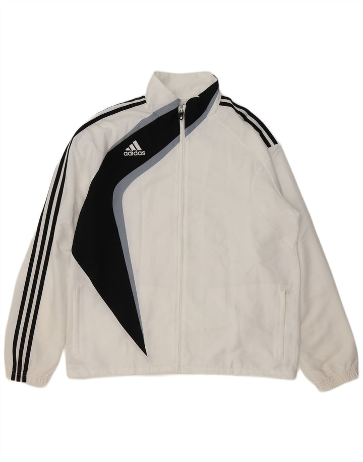 Ανδρική φόρμα ADIDAS Top Jacket UK 46/48 XL Λευκό πολύχρωμο πολυεστέρα