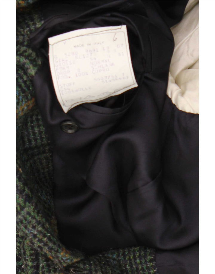 Nino Cerruti Ανδρικό σακάκι με 2 κουμπιά σακάκι IT 54 2XL Green Check Wool