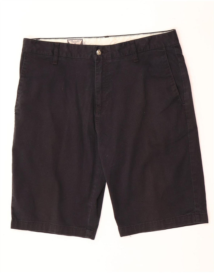 Ανδρικό σορτς Chino Volcom W34 μεγάλο μαύρο βαμβακερό