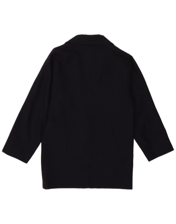 Laura Ashley Γυναικείο μπλέιζερ με 2 κουμπιά μπουφάν UK 10 Small Navy Blue Wool