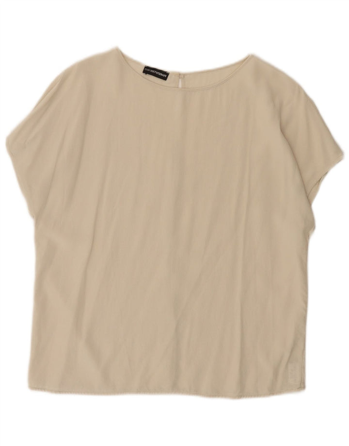 Emporio Armani Γυναικεία Μπλούζα Τοπ UK 14 Medium Beige