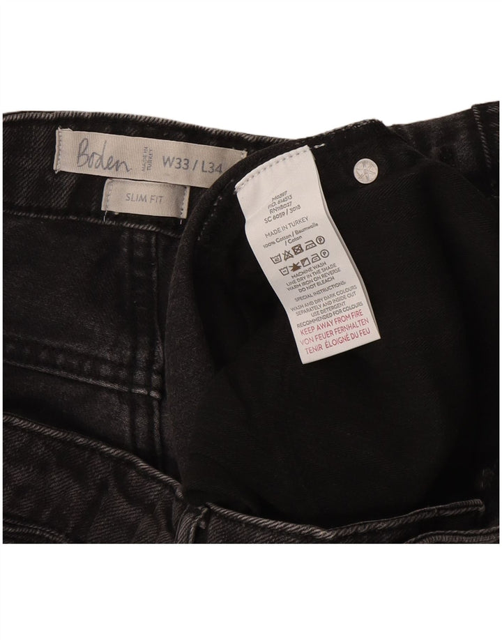 Boden Ανδρικό Slim Jeans W33 L34 Γκρι βαμβακερό