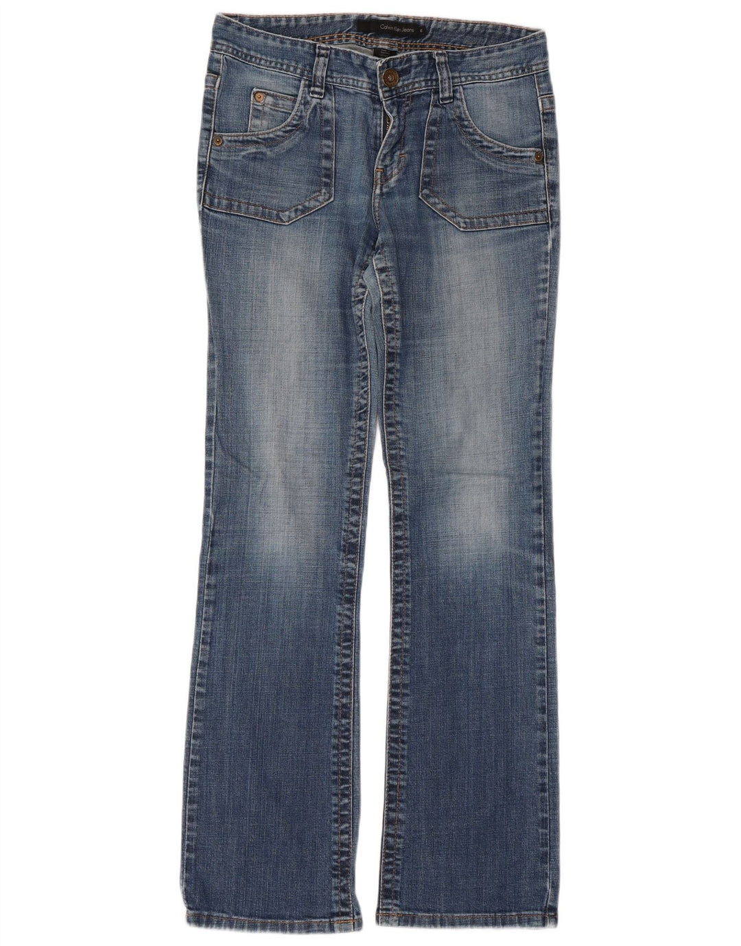 CALVIN KLEIN Γυναικείο τζιν μποτάκι US 6 Small W32 L30 Μπλε βαμβακερό