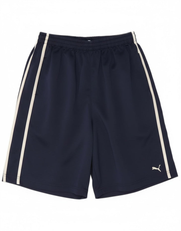 Puma Boys Sport Short 13-14 Years XL Navy Blue Polyester