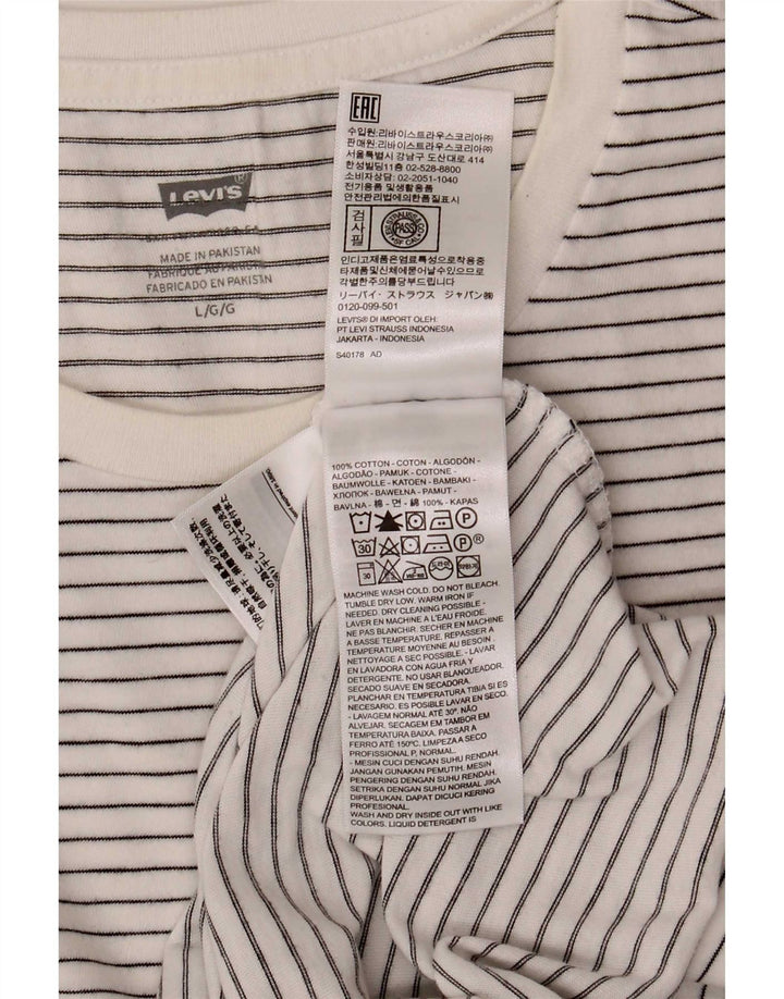 Ανδρικό T-Shirt Levi's Top Large White Ripe Βαμβακερό
