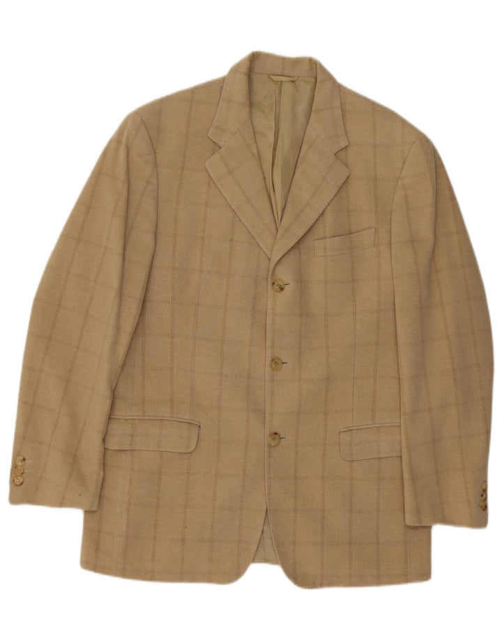 CERRUTI 1881 Ανδρικό σακάκι με 3 κουμπιά σακάκι UK 38 μέτριο μπεζ