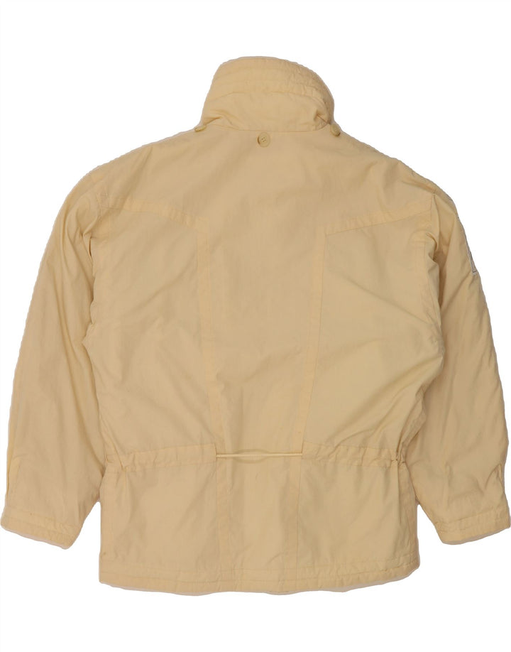 VINTAGE Womens Oversized Windbreaker Jacket UK 10 Small Beige Polyester Vintage Vintage and Second-Hand Vintage from Messina Hembry 