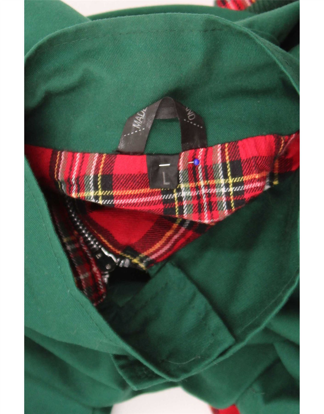 Vintage Ανδρικό Bomber Jacket UK 40 Large Green Polyester Retro