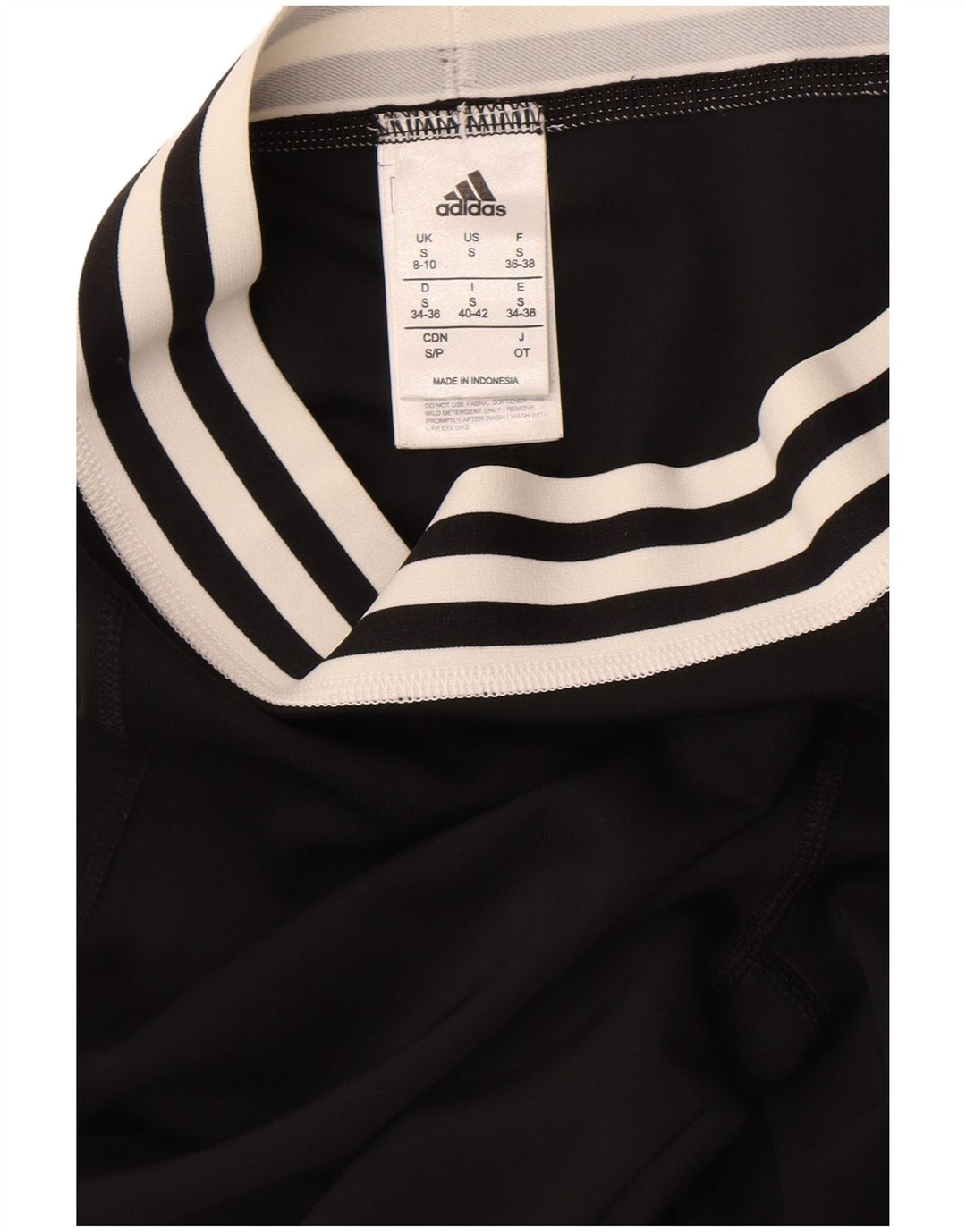 Adidas Γυναικεία κολάν Capri Climalite UK 8/10 Μικρό μαύρο πολυεστέρα